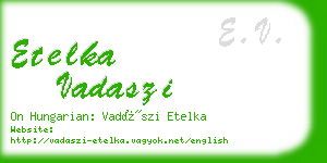 etelka vadaszi business card